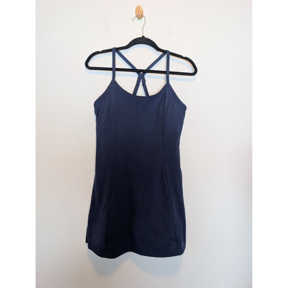 Victorias Secret Pink Navy Blue Strappy Back Tank Dress Large Athleisure